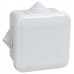 Коробка КМ41236 распаячная для о/п 70х70х40 мм IP44 (RAL7035, 4 гермоввода, защелкивающаяся крышка)