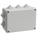 Коробка КМ41242 распаячная для о/п 150х110х70 мм IP55 (RAL7035, 10 гермовводов)