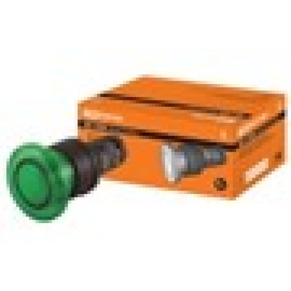 Кнопка грибовидная SB7-CWM31-220V(LED) d35мм 1з зеленая TDM Кнопка грибовидная SB7-CWM31-220V(LED) d35мм 1з зеленая TDM