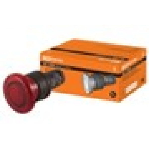 Кнопка грибовидная SB7-CWM42-24V(LED) d35мм 1р красная TDM Кнопка грибовидная SB7-CWM42-24V(LED) d35мм 1р красная TDM