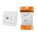 Розетка компьютерная RJ-45 белая "Валдай" TDM